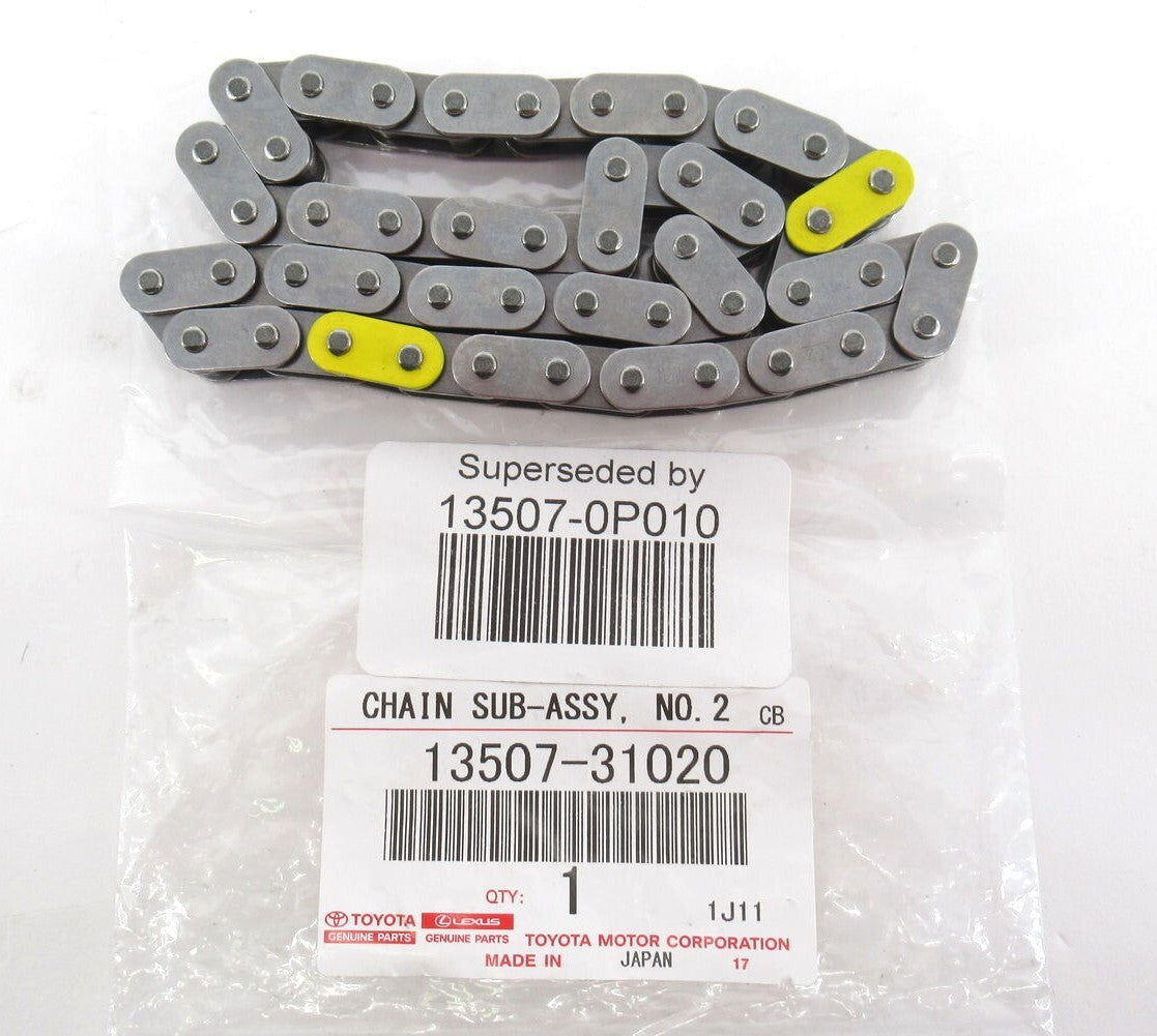 سلسلة توقيت رقم 2 تويوتا الأصلية، OEM 13507-31020، موضع الكتالوج 13507 | Genuine Toyota timing chain No. 2, EPC callout 13507