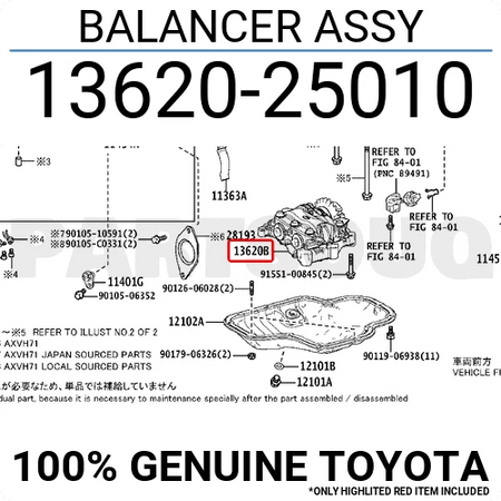 13620-25010 مجموعة موازن محرك تويوتا كامري | Toyota Engine Balancer Assembly