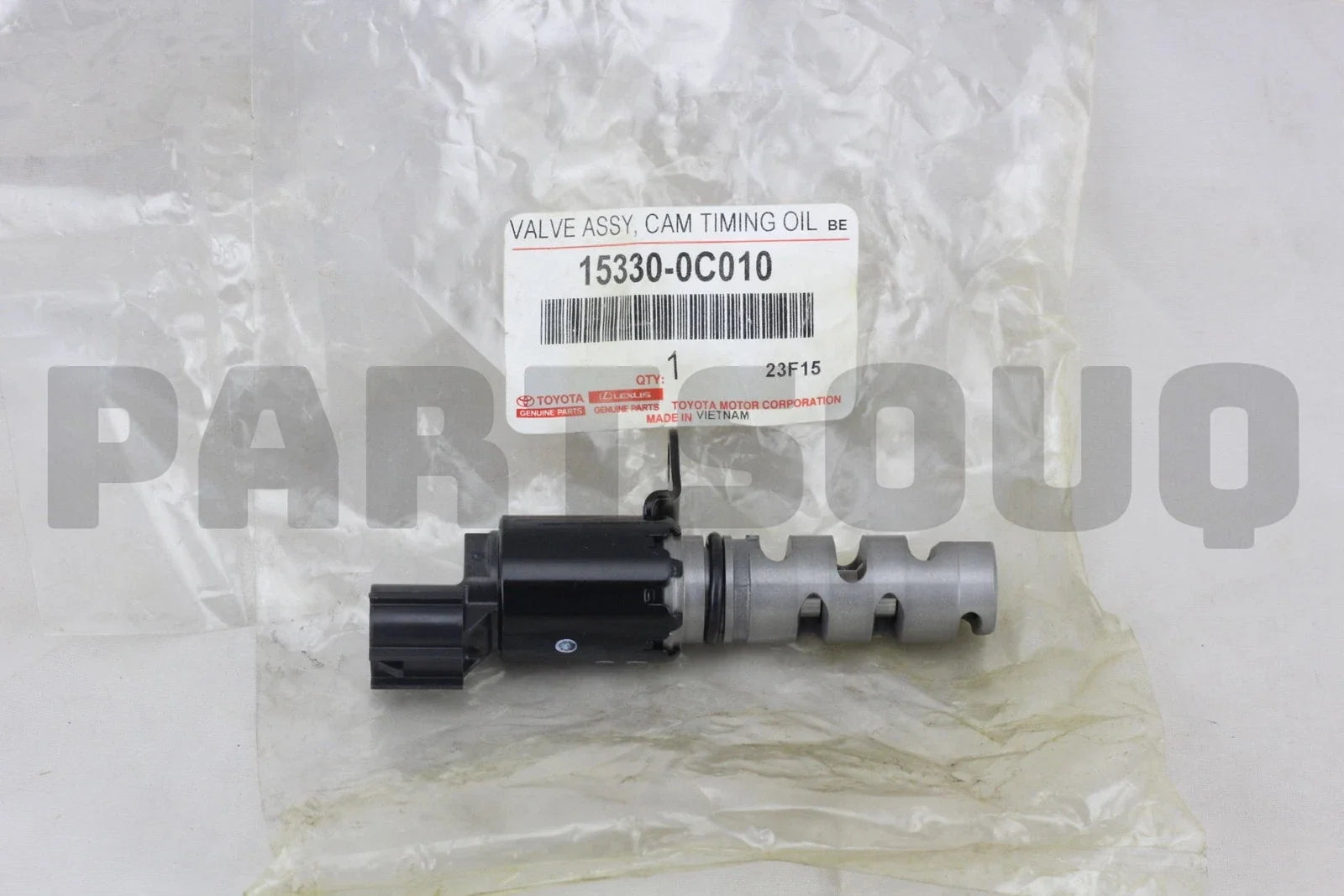 صمام تحكم زيت توقيت عمود الكامات تويوتا الأصلي، رقم OEM 15330-0C010 | Genuine Toyota camshaft timing oil control valve, OEM 15330-0C010