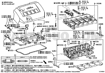 مخطط موضع بلف VVT رقم 2 تويوتا 15330-37020 | Toyota EPC location diagram