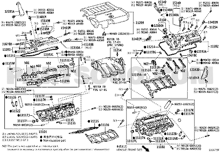 مخطط صمام VVT الأيسر تويوتا 15340-31020 | VVT Oil Control Valve LH Diagram