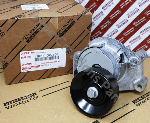 شداد سير الملحقات تويوتا 2UZ-FE 16620-0W101 | Genuine Toyota V-ribbed drive belt tensioner