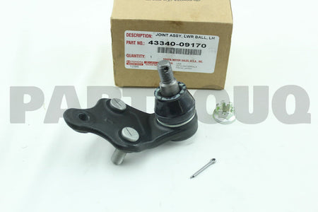 بيضة المقص السفلية الأمامية اليسرى الأصلية تويوتا 43340-09170 | Genuine Toyota front lower ball joint LH