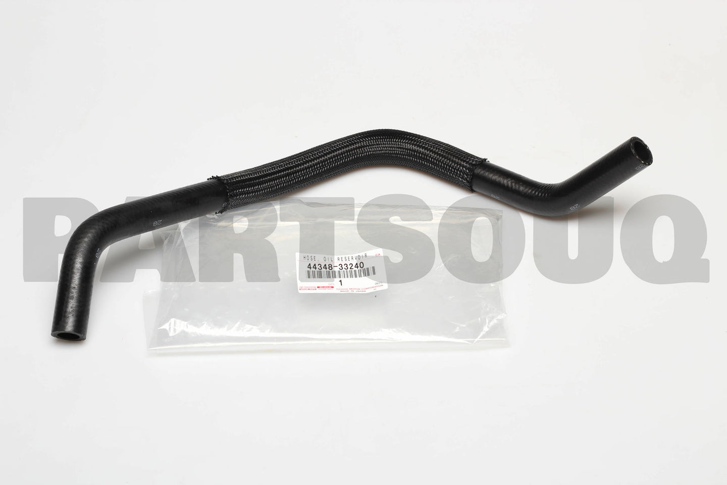 خرطوم خزان زيت الباور إلى الطرمبة رقم 1 تويوتا الأصلي، رقم OEM 44348-33240 | Genuine Toyota power steering reservoir-to-pump hose No.1, OEM 44348-33240