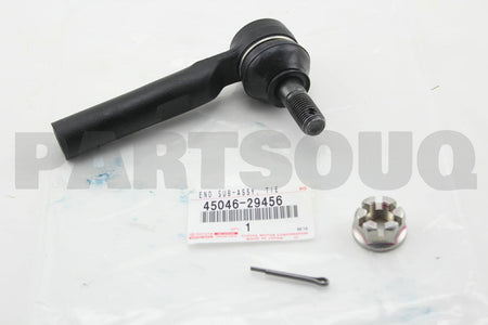 قطعة تويوتا أصلية 45046-29456 مع ملصق الوكالة – طرف ذراع التوجيه | Genuine Toyota tie rod end