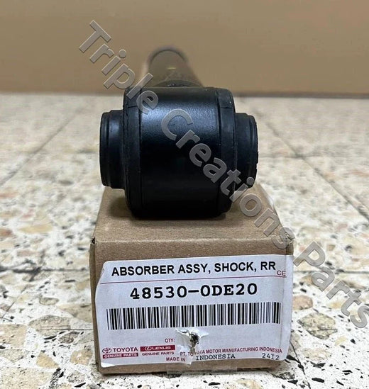 مساعد خلفي تويوتا يارس/فيوس أصلي يمين أو يسار، رقم OEM 48530-0DE20 | Genuine Toyota Yaris/Vios rear shock absorber RH or LH, OEM 48530-0DE20