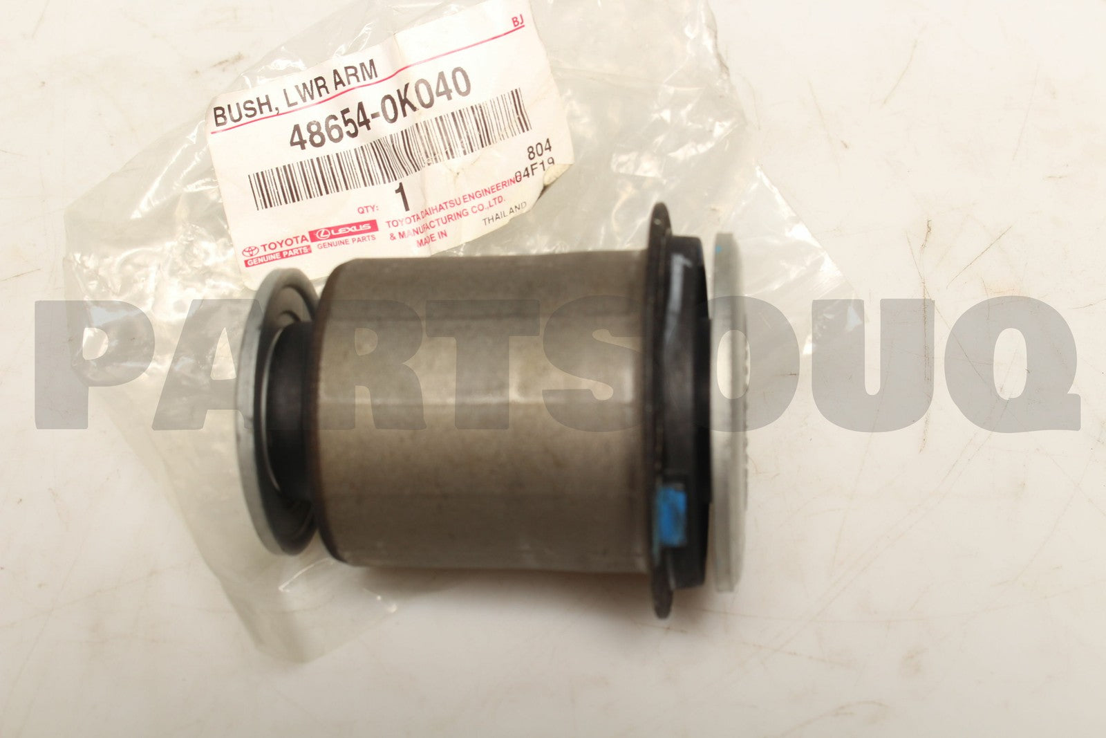بوش ذراع التحكم الأمامي السفلي رقم 1 أصلي تويوتا 48654-0K040 مع ملصق الوكالة | Genuine Toyota front lower control arm bush No.1 48654-0K040