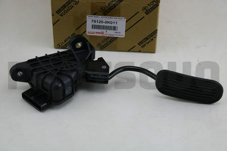 دعسة بنزين تويوتا أصلية 78120-0K011 مع علبة وملصق الوكالة | Genuine Toyota accelerator pedal assembly 78120-0K011 with OEM box and label