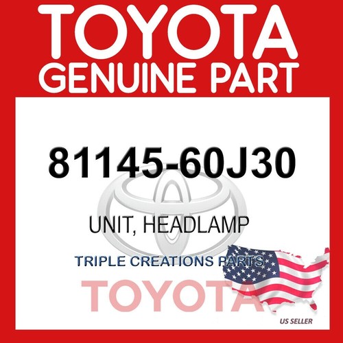 Toyota Genuine 81145-60J30 right headlamp assembly