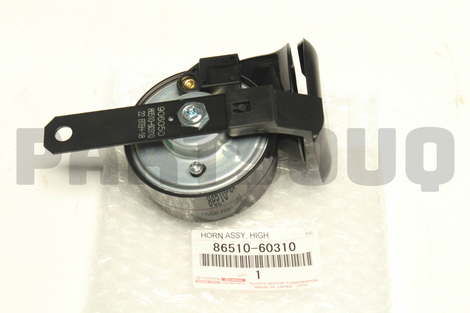 بوري تويوتا أصلي عالي النغمة 86510-60310 مع ملصق الوكالة | Genuine Toyota high-pitched horn 86510-60310 with OEM label