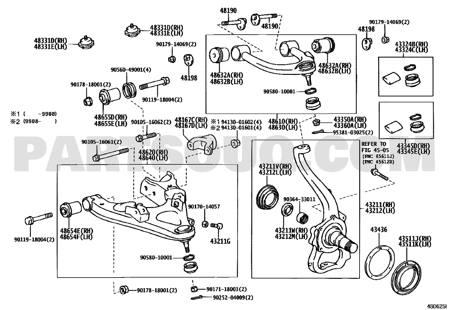 Toyota EPC diagram for 90364-33011 callout 90364-33011