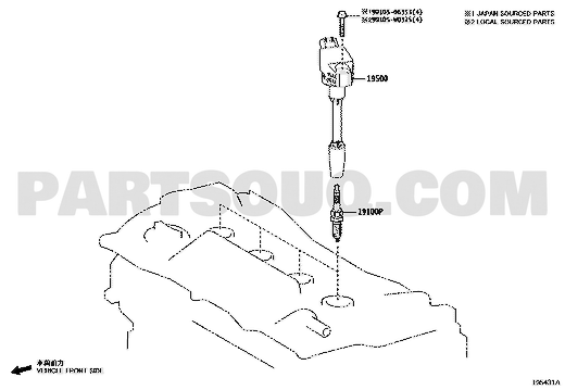 مخطط كويل الإشعال تويوتا رقم 90919-02276 | Ignition Coil Diagram